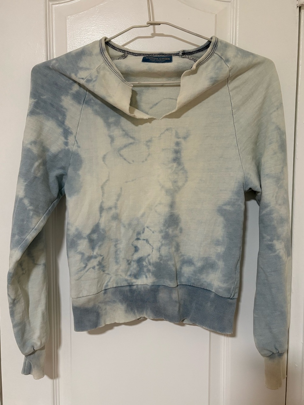 Cotton Citizen Sky Blue Tie-Dye Top
